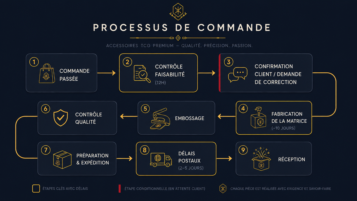 Processus commande personnalisation accessoires